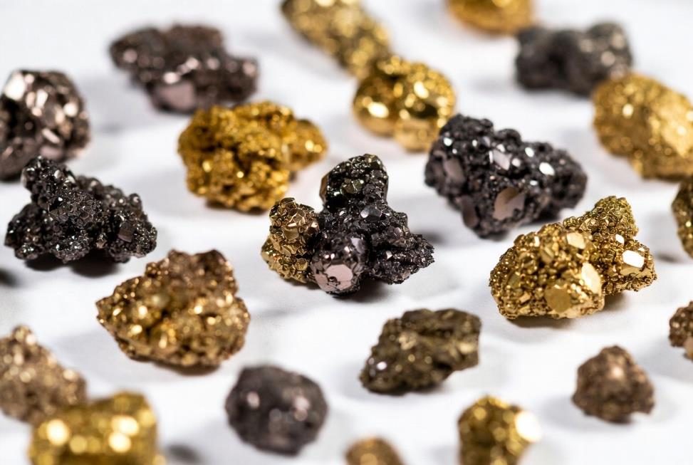 Gold-bearing and sulphide ore specimens from the Central Victorian goldfields